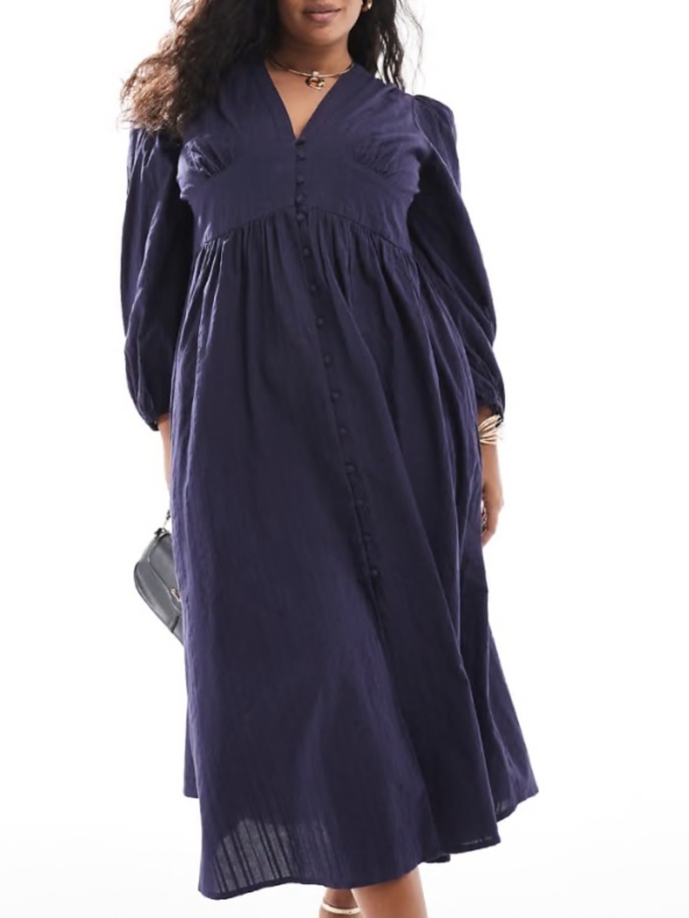 Nobody's Child Starlight 100% Organic Cotton Midaxi Dress Purple Prairie Size 12